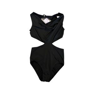 RICK OWENS Swimsuit Cyclops S/S 2016 Black Sz 6/8